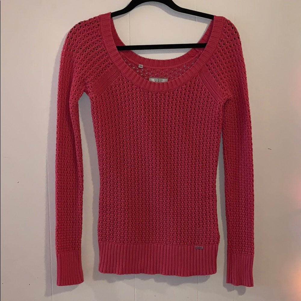 Small pink Guess sweater